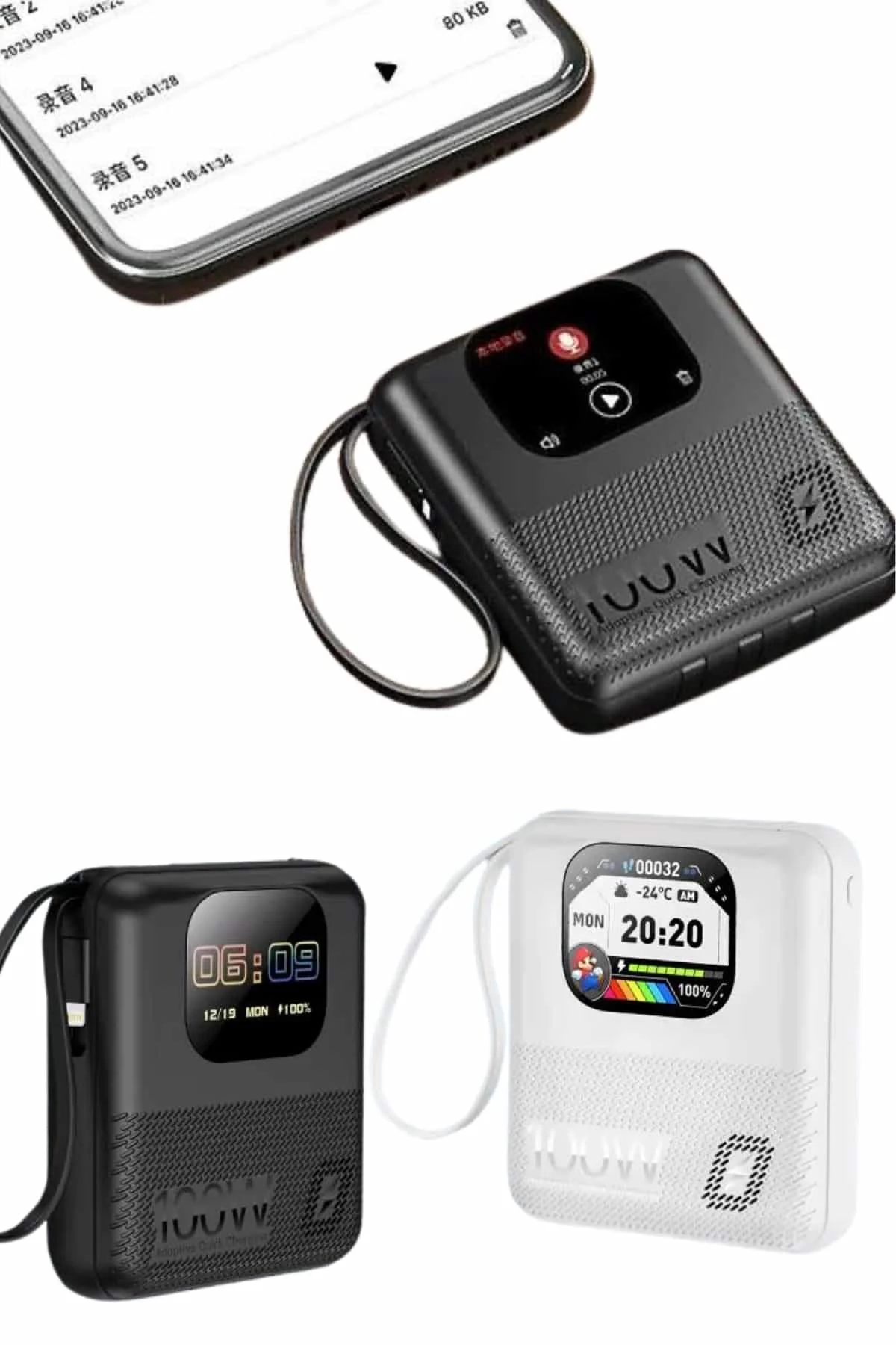 Akıllı Powerbank 10.000 MAH 4 Çıkışlı Taşınabilir Dijital Gösterg