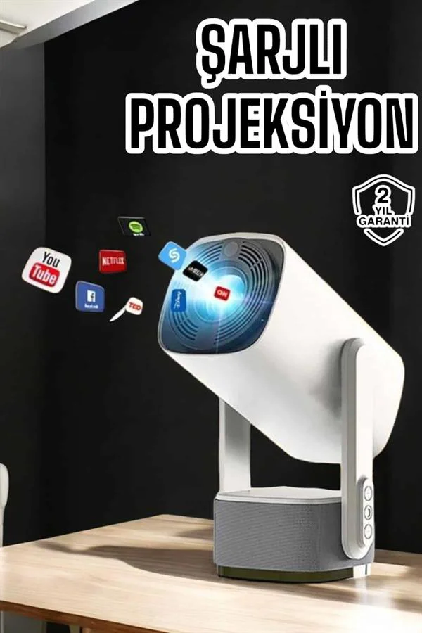Akıllı Projeksiyon Powerbankli Taşınabilir Sinema Projektörü 4k HD Kaliteli Yeni Nesil Akıllı Projeksiyon Powerbankli Taşınabilir Sinema Projektörü 4k HD Kaliteli Yeni Nesil