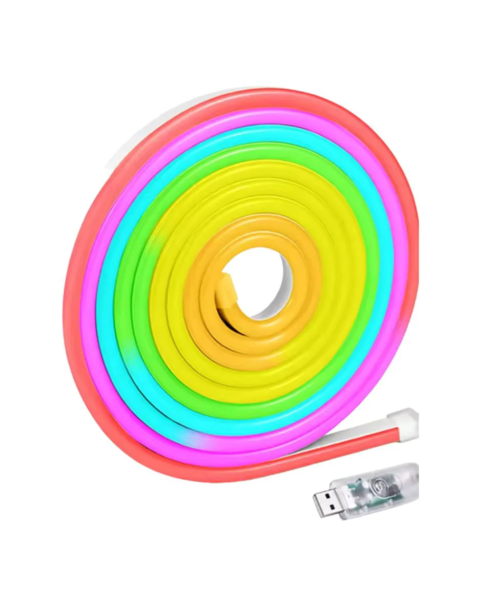 Akıllı RGB LED Neon Şerit Işık 3M USB Uzaktan Kumanda ve Mobil Uygulama Kontrolü Fiyatı, Yorumları ve Özellikleri