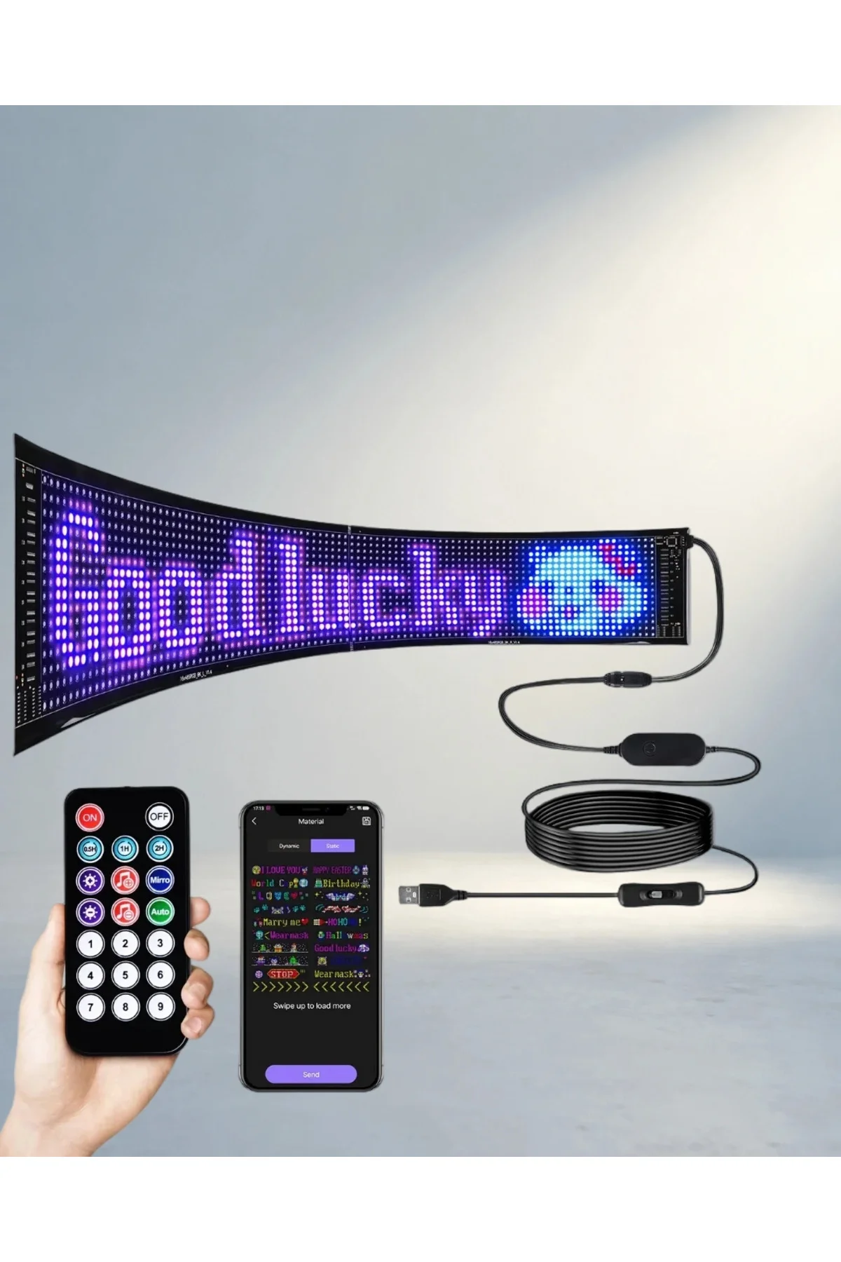 Akıllı Rgb Led Panel Usb Güç Girişli 1 Adet Akıllı Rgb Led Panel Usb Güç Girişli 1 Adet