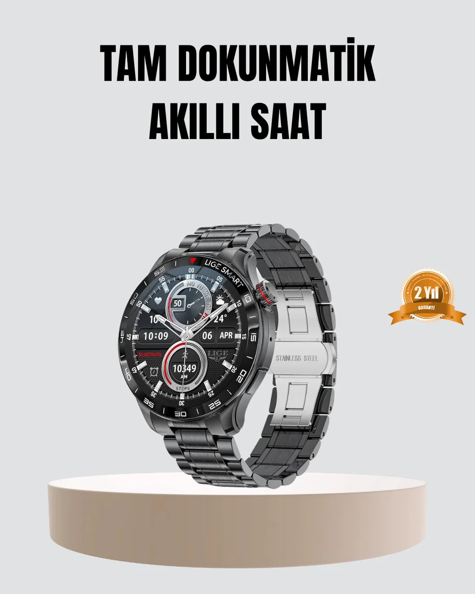 Akıllı Saat 100mAh Şarjlı – Mesaj Bildirimi, Müzik Kontrolü ve Ergonomik Tasarım