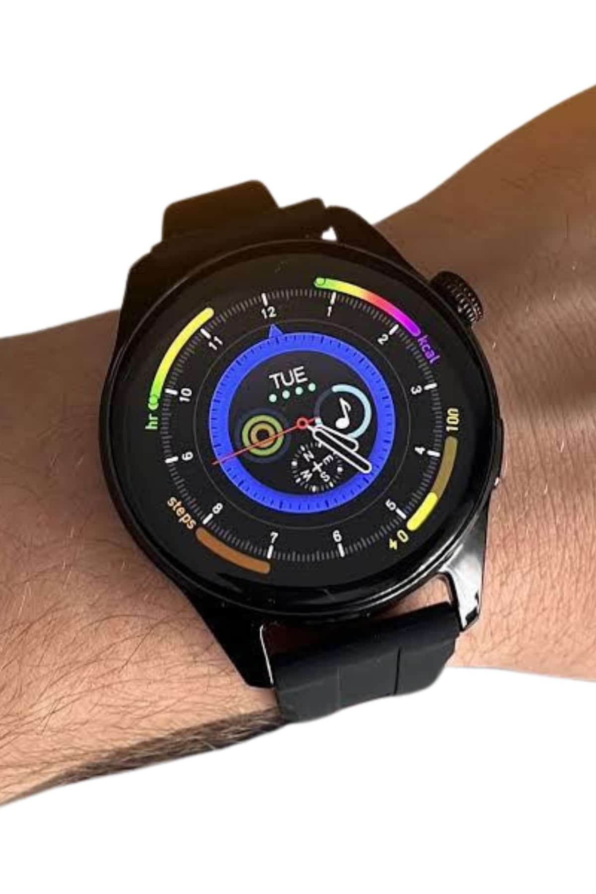 Akıllı Saat 1.5 Inç Amoled Ekran Çift Kordonlu GPS NFC Uyumlu - L