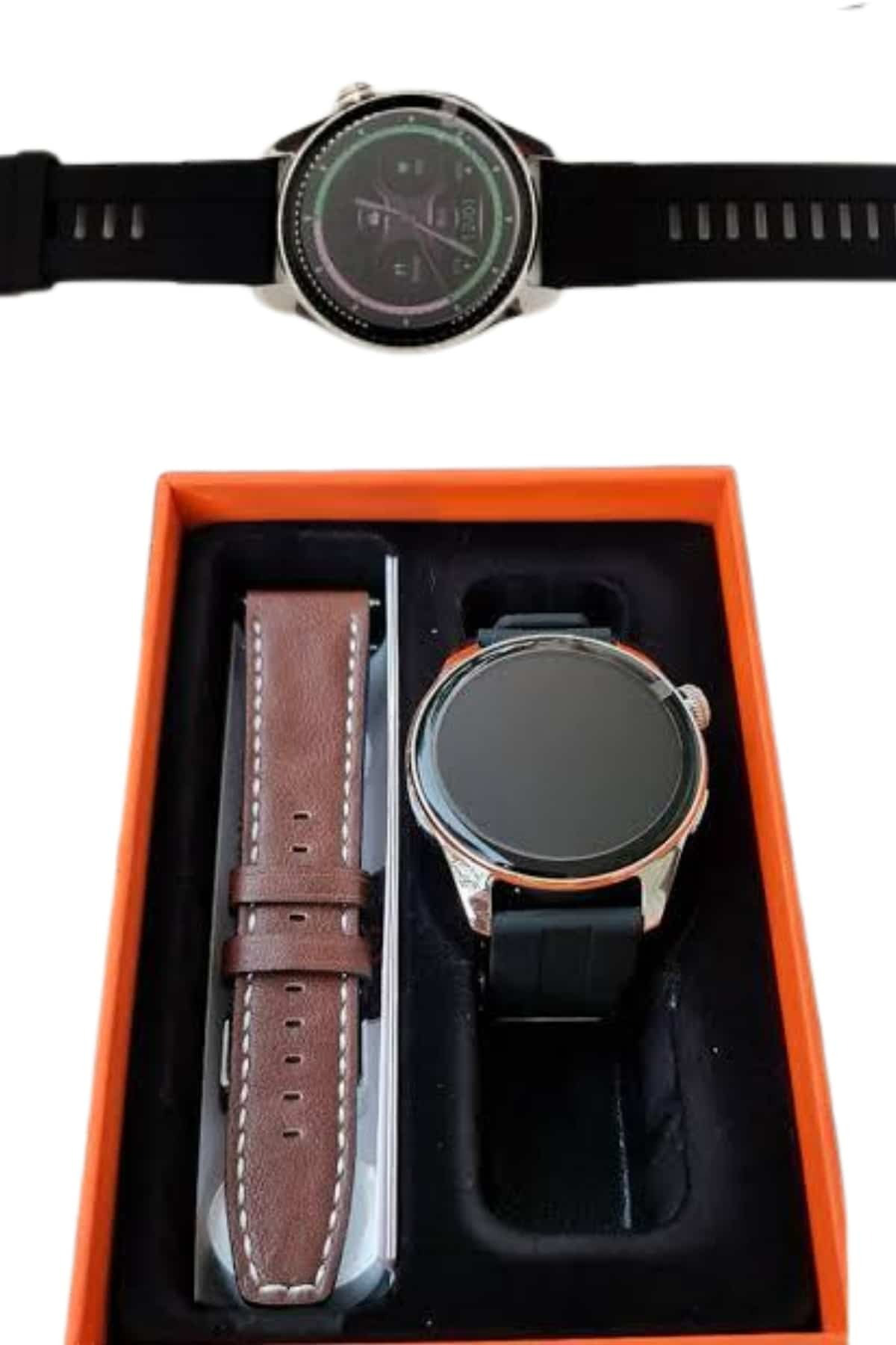 Akıllı Saat 1.5 Inç Amoled Ekran Çift Kordonlu GPS NFC Uyumlu - L