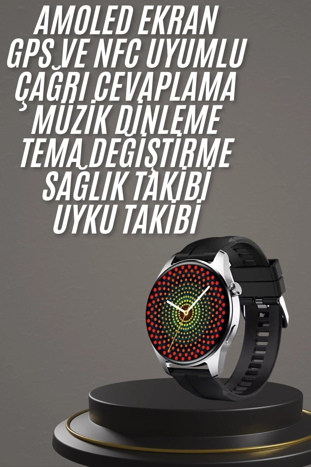 Akıllı Saat 1.5 Inç Amoled Ekran Çift Kordonlu GPS NFC Uyumlu Fiyatı, Yorumları ve Özellikleri