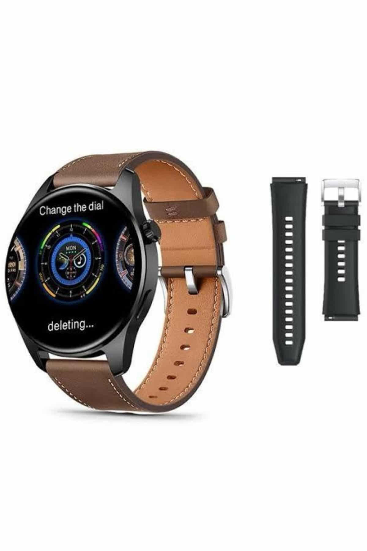 Akıllı Saat 1.5 Inç Amoled Ekran Çift Kordonlu GPS NFC Uyumlu - L