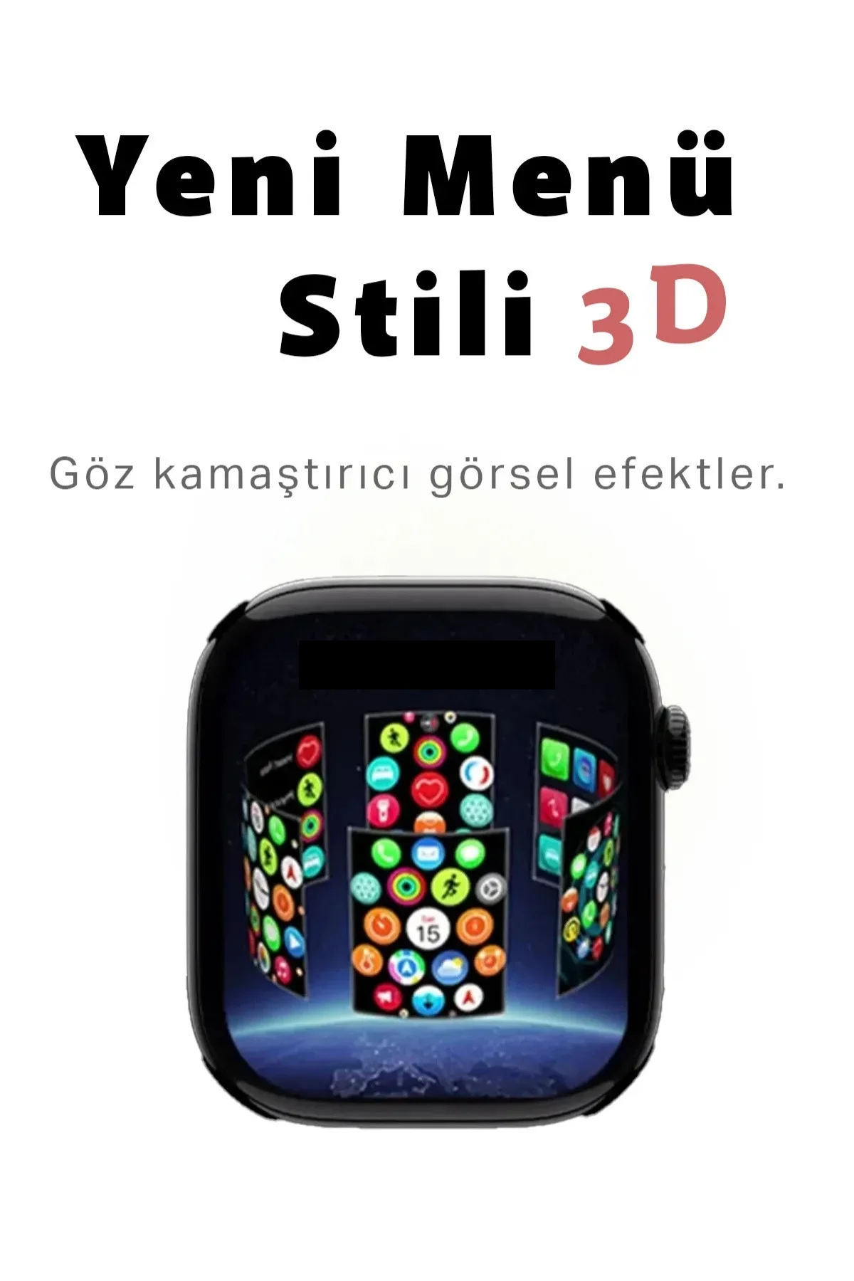 Akıllı Saat | 2.02" AMOLED Ekran | GPS ve Nabız Sensörü | Uyku Takibi | Suya Dayanıklı Gri Model