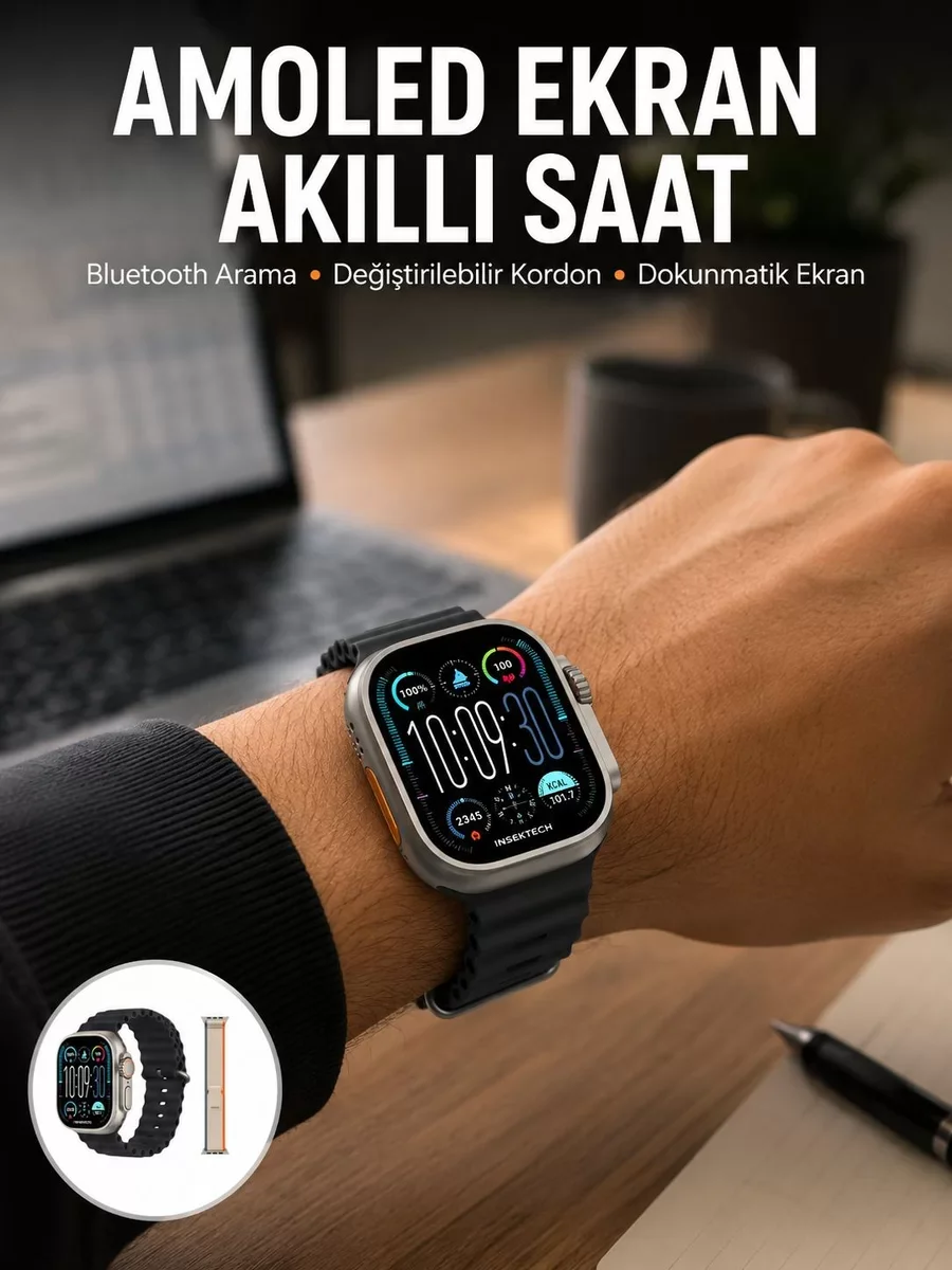Akıllı Saat: 2.12 inç AMOLED Ekranlı, 49mm Kasa Çapında Yeni Nesil