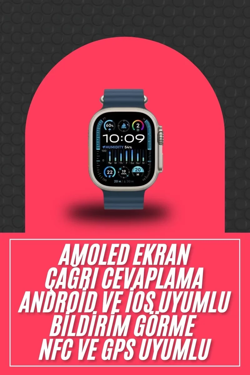 Akıllı Saat: 2.12 inç AMOLED Ekranlı, 49mm Kasa Çapında Yeni Nesil