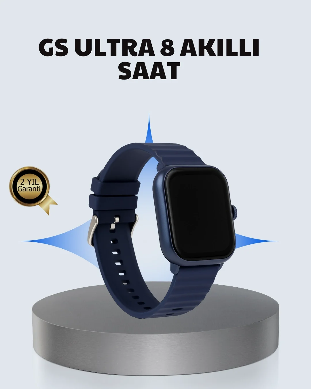 Akıllı Saat 360 mAh Çoklu Spor Modlu Lacivert Siyah Kordon Fiyatı, Yorumları ve Özellikleri