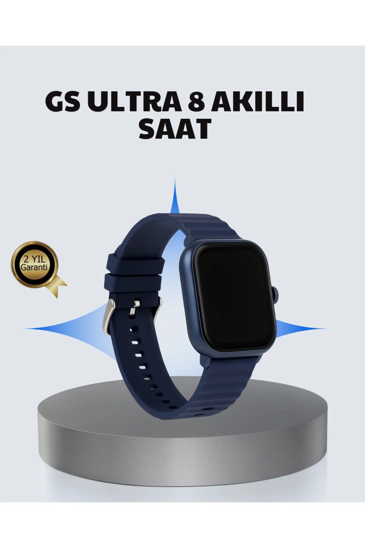 Akıllı Saat 360 mAh Çoklu Spor Modlu Lacivert Siyah Kordon Akıllı Saat 360 mAh Çoklu Spor Modlu Lacivert Siyah Kordon