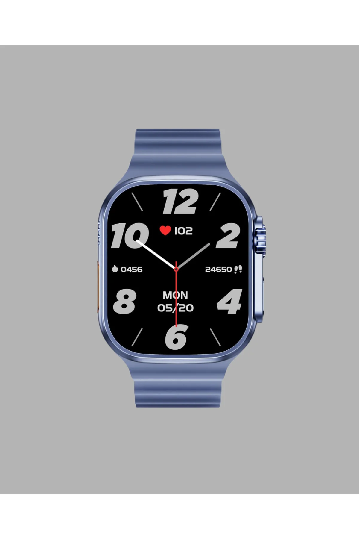 Akıllı Saat 360 mAh Çoklu Spor Modlu Lacivert Siyah Kordon