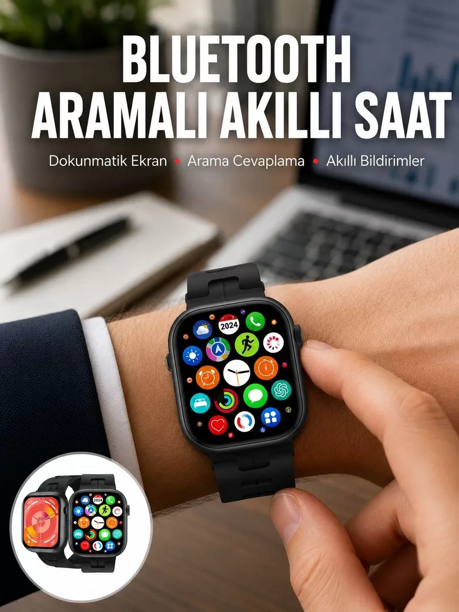 Akıllı Saat 41mm AMOLED Ekranlı Yüksek Çözünürlüklü Yeni Seri