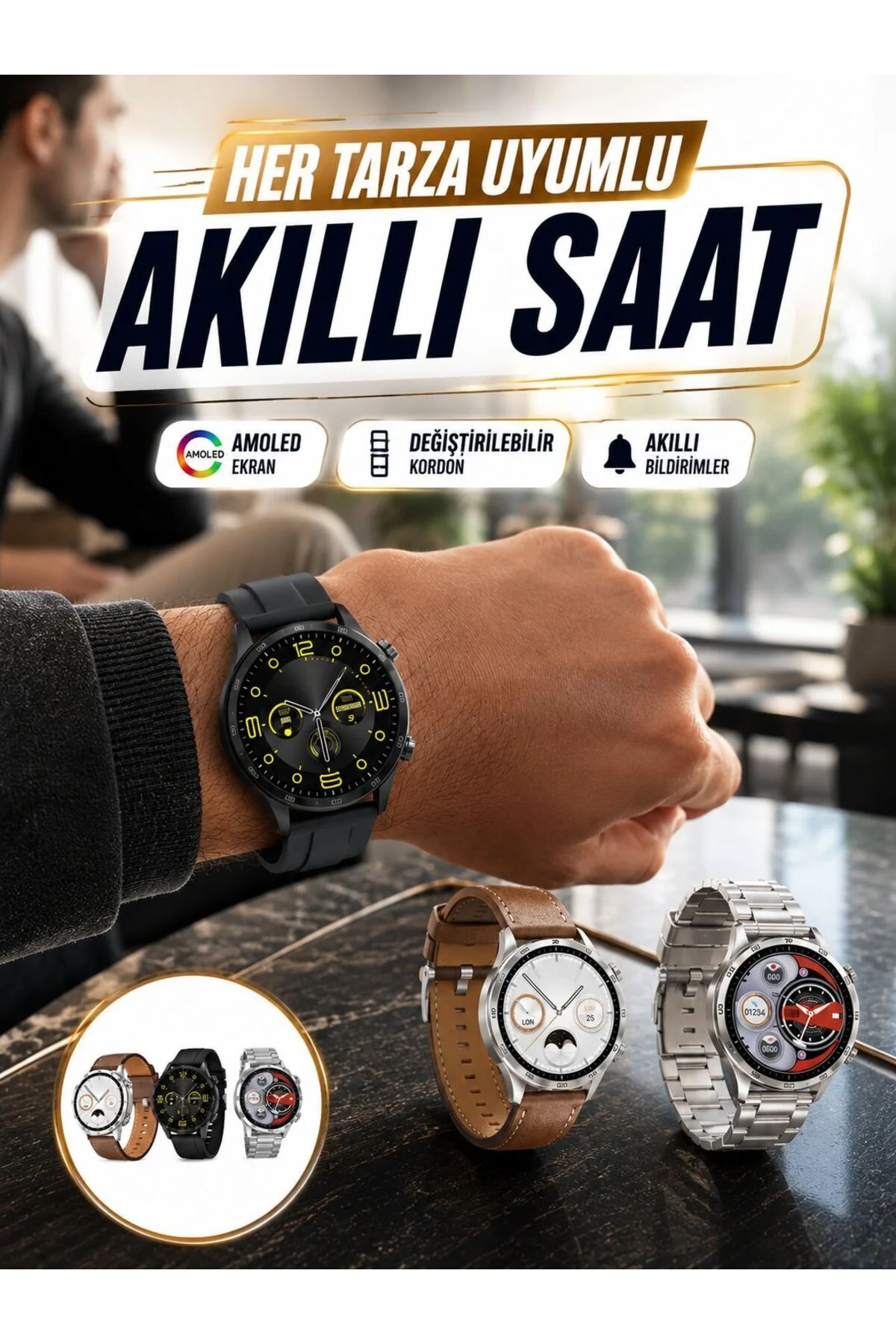 Akıllı Saat 5.0 Bluetooth Bağlantılı Sağlık Ve Uyku Takibi Sosyal Medya Girişli Yeni Nesil Akıllı Saat 5.0 Bluetooth Bağlantılı Sağlık Ve Uyku Takibi Sosyal Medya Girişli Yeni Nesil