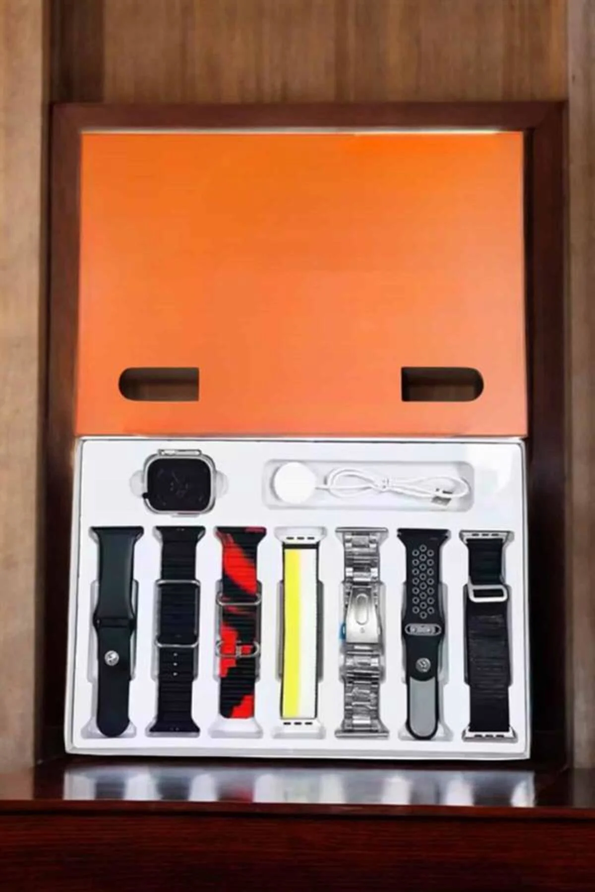 Akıllı Saat 7 Kordonlu Bildirim Görebilen Metal Kordon GPS Özelli