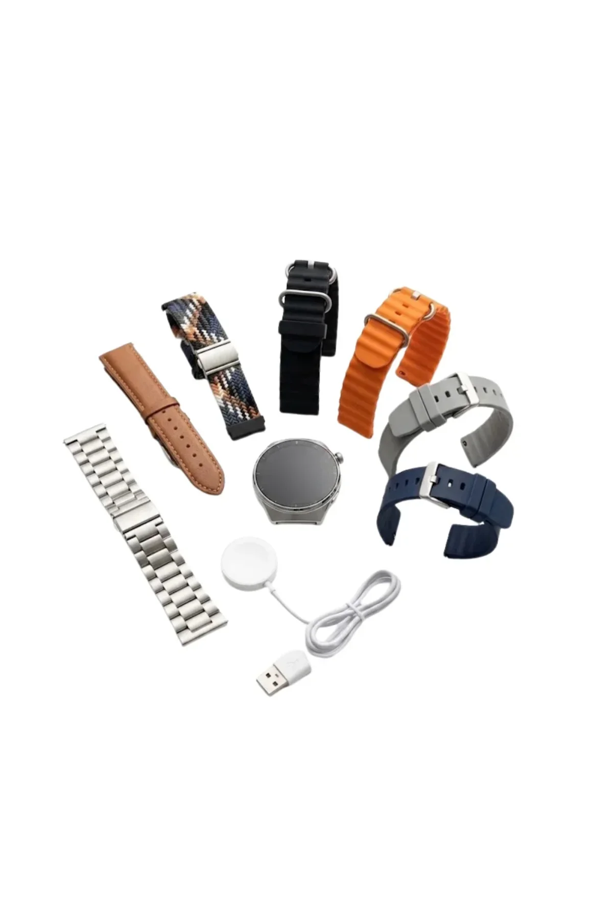Akıllı Saat 7 Kordonlu Bluetooth Arama Nabız Takip ve Spor Modlu Çok Fonksiyonlu Akıllı Saat 7 Kordonlu Bluetooth Arama Nabız Takip ve Spor Modlu Çok Fonksiyonlu