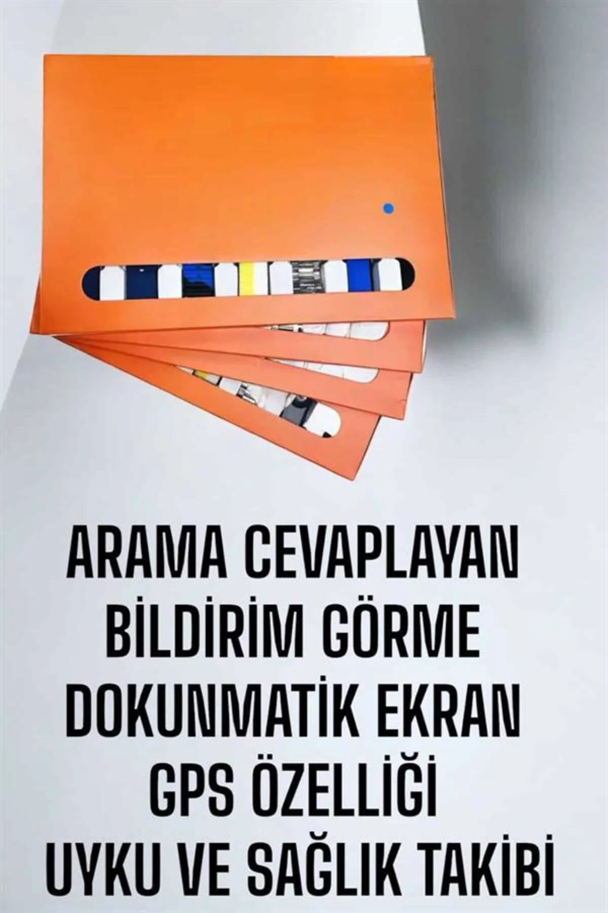 Akıllı Saat 7 Kordonlu Bildirim Görebilen Metal Kordon GPS Özelli