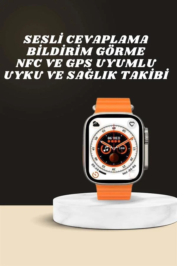 Akıllı Saat Adımsayar Nabız Takibi Uyku Sensörü GPS Su Geçirmez