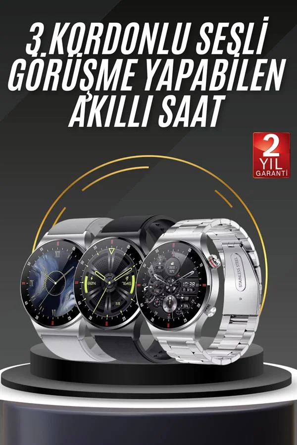 Akıllı Saat Adımsayar Nabız Ölçer Titreşim Özellikli Çağrı Cevaplama Sosyal Medya Yeni Nesil