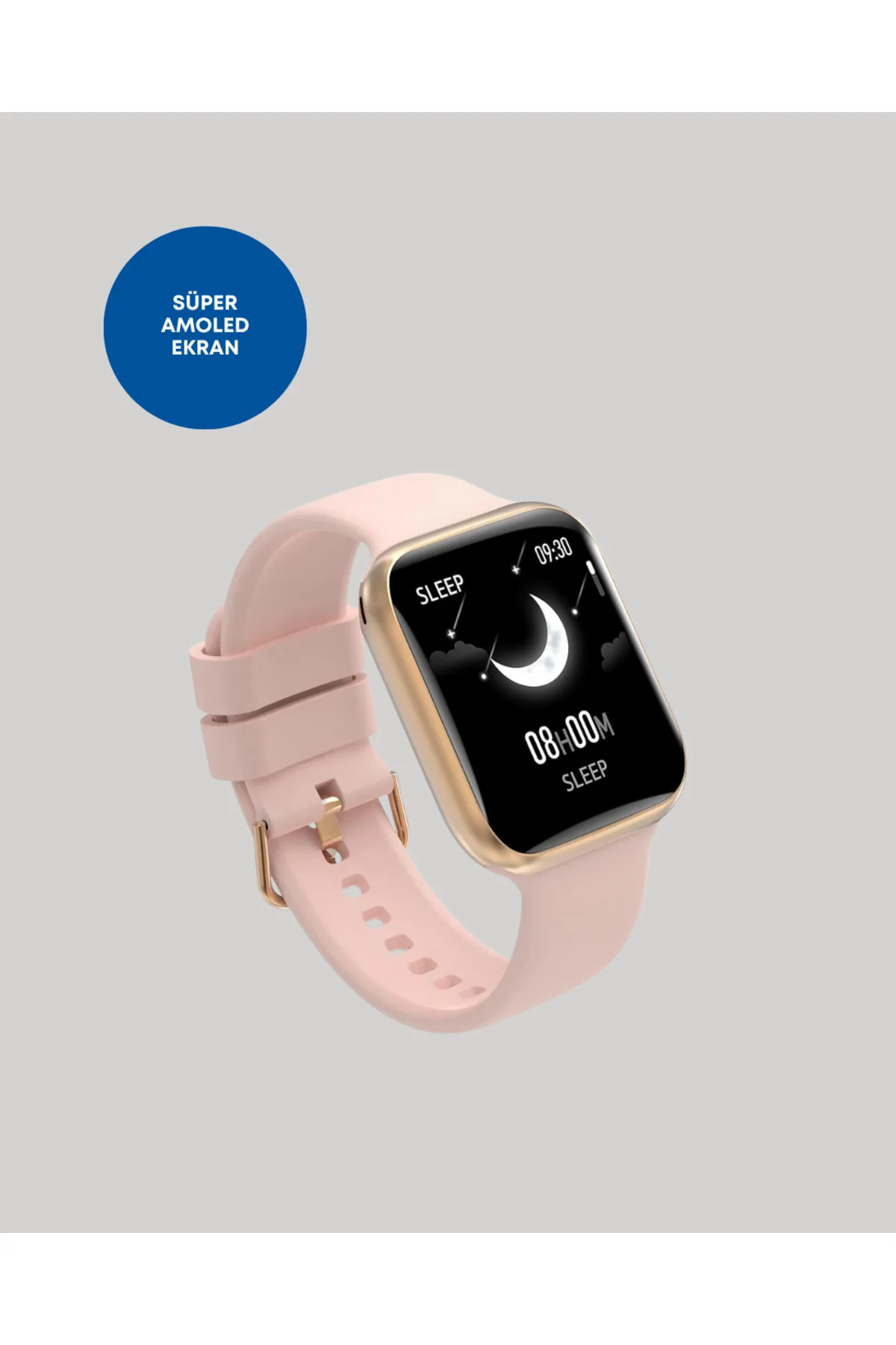 Akıllı Saat AMOLED Dokunmatik Ekran Nabız Uyku ve Adım Takibi
