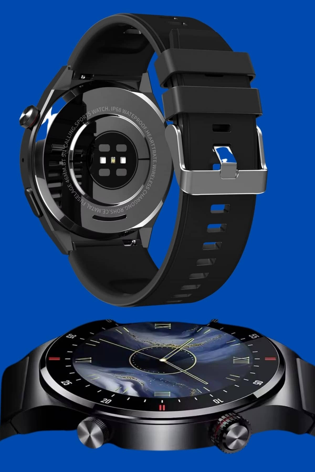 Akıllı Saat Amoled Ekran Bluetooth Bağlantılı Sesli Görüşme Nabız