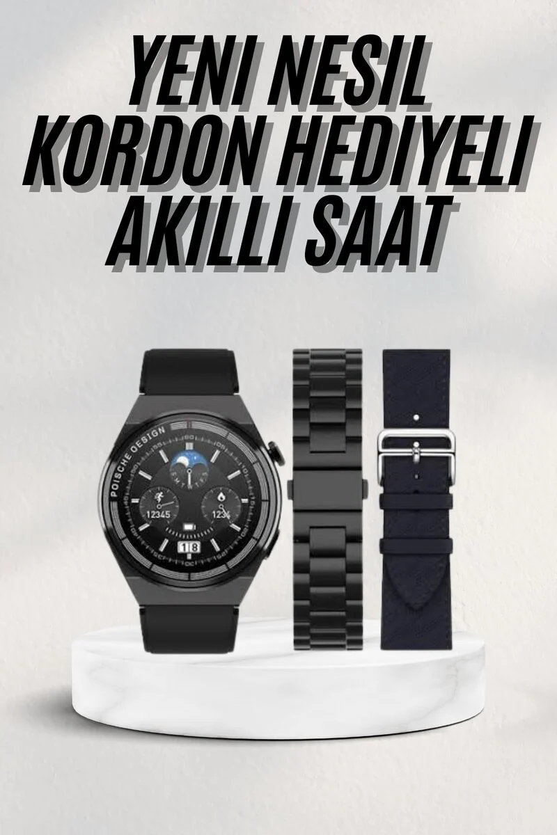 Akıllı Saat AmoLED Ekran GPS Nabız Sensörlü - En Çok Tercih Edilen Adımsayar