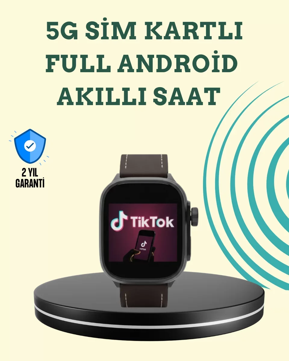 Akıllı Saat: AMOLED Ekranlı Android Telefon ve Uygulama Desteği