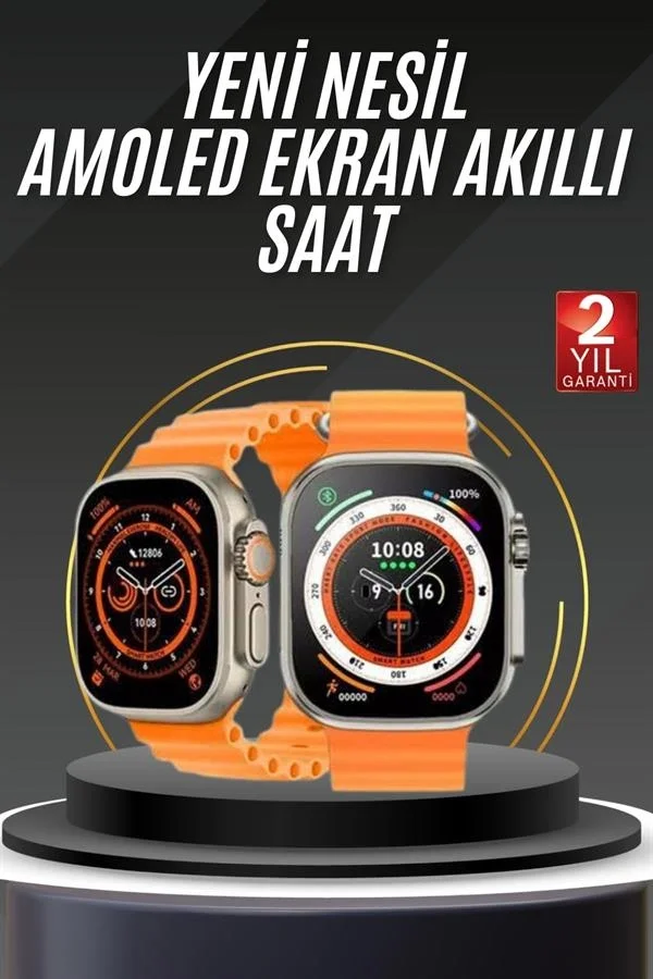 Akıllı Saat Android ve İOS Uyumlu 49 MM NFC Özelliği GPS Takibi Yeni Nesil
