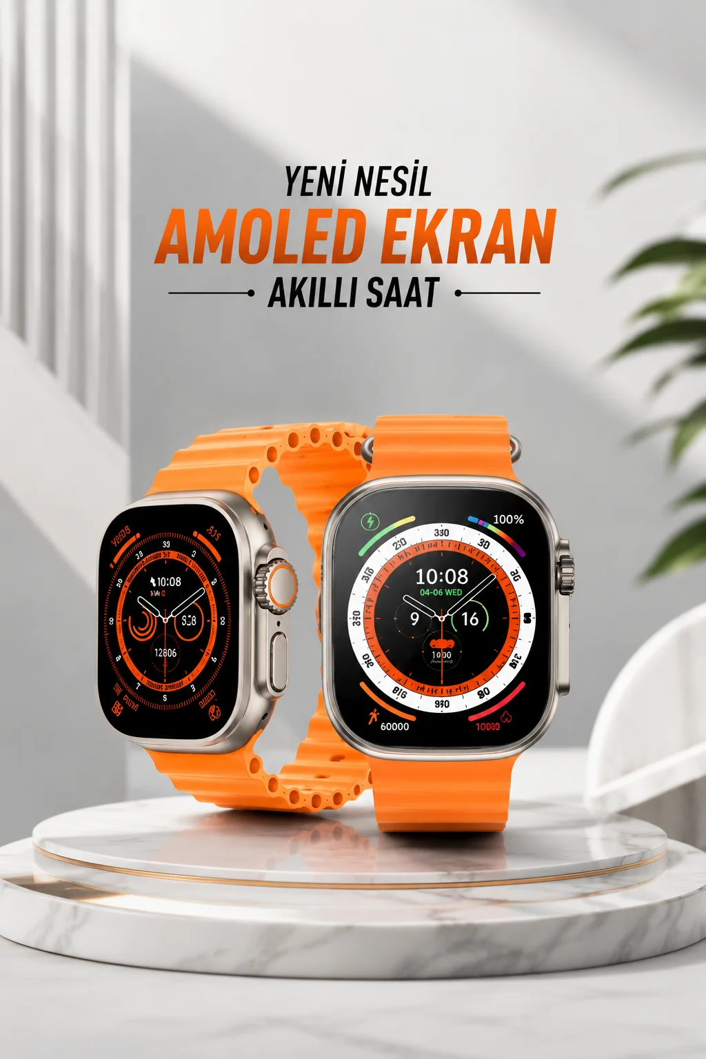 Akıllı Saat Android ve İOS Uyumlu 49 MM NFC Özelliği GPS Takibi Akıllı Saat Android ve İOS Uyumlu 49 MM NFC Özelliği GPS Takibi