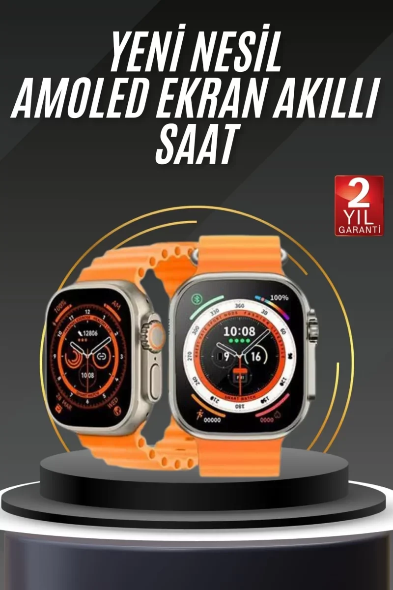 Akıllı Saat Android ve İOS Uyumlu 49 MM NFC Özelliği GPS Takibi -