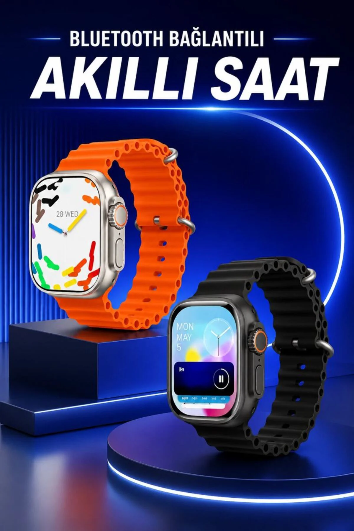 Akıllı Saat Arama Cevaplayan Bildirim Görme Yeni Nesil Bluetooth Bağlantılı
