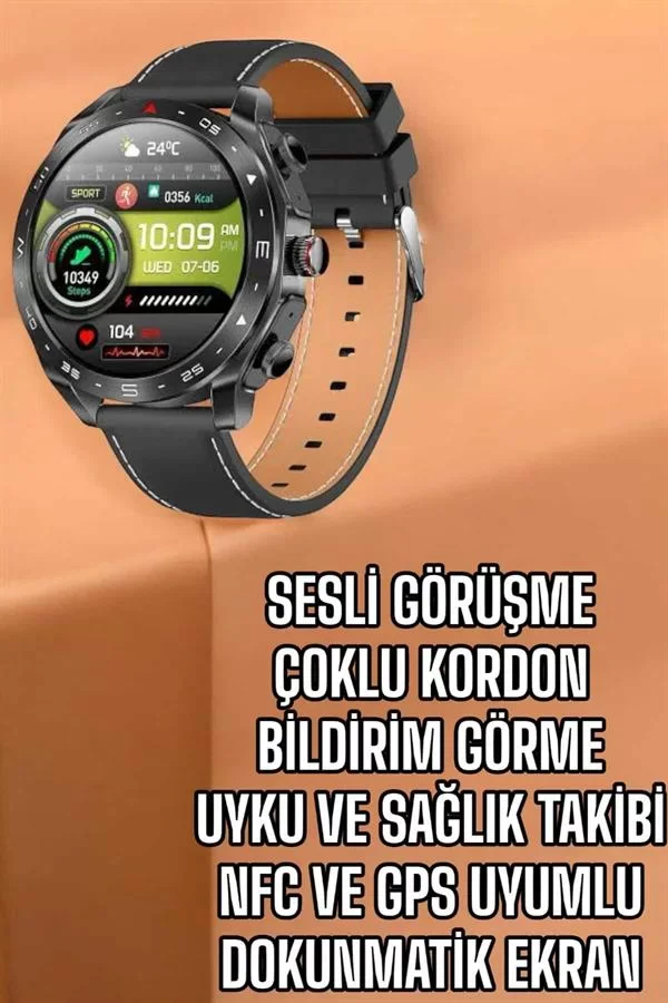 Akıllı Saat Bildirim Görme Sesli Görüşme Çoklu Kordon GPS Takibi - Lisinya