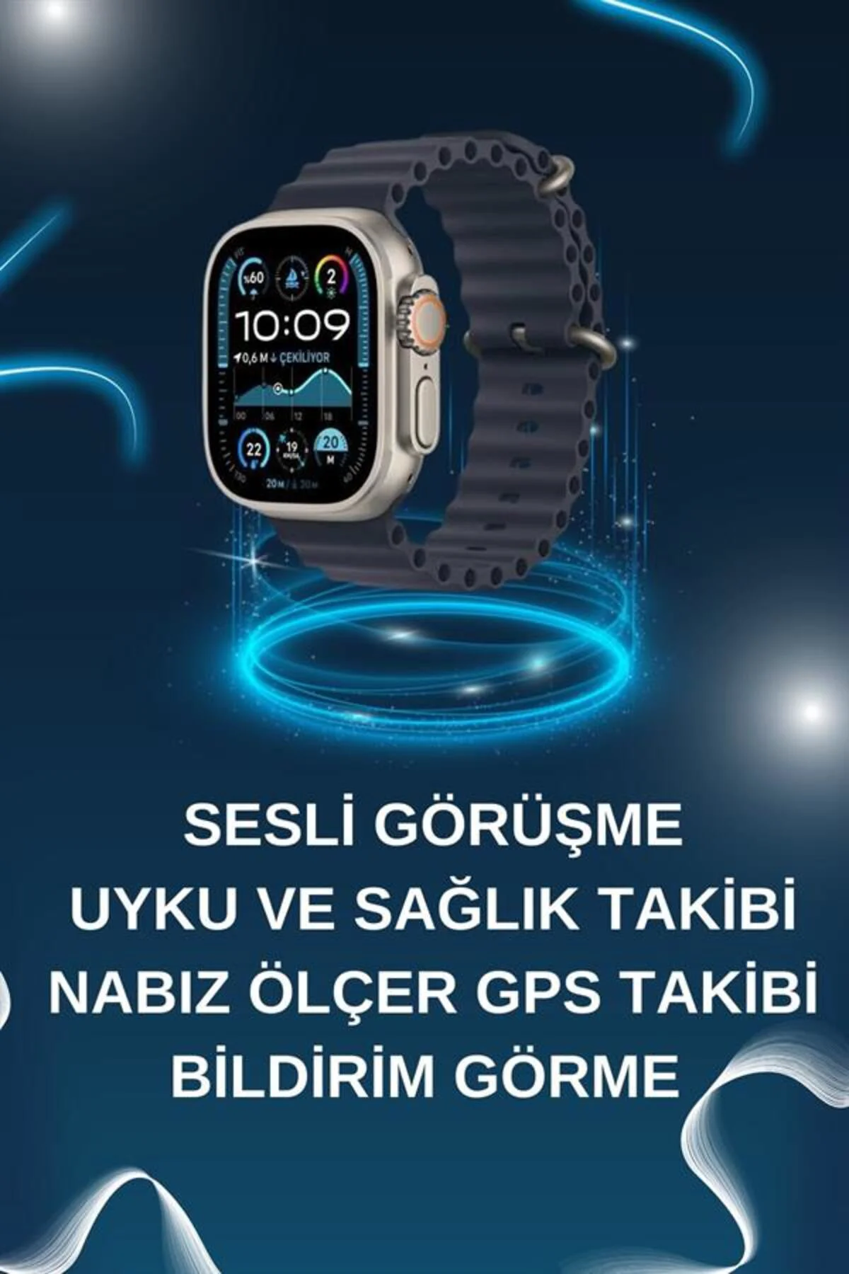 Akıllı Saat Bluetooth Bağlantılı NFC ve GPS Uyumlu Nabız Ölçer Se