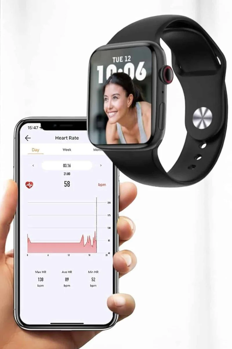 Akıllı Saat Bluetooth 4.0 24 Saat Sağlık İzleme GPS Arama Cevaplama 1.54 inç HD IPS Ekran