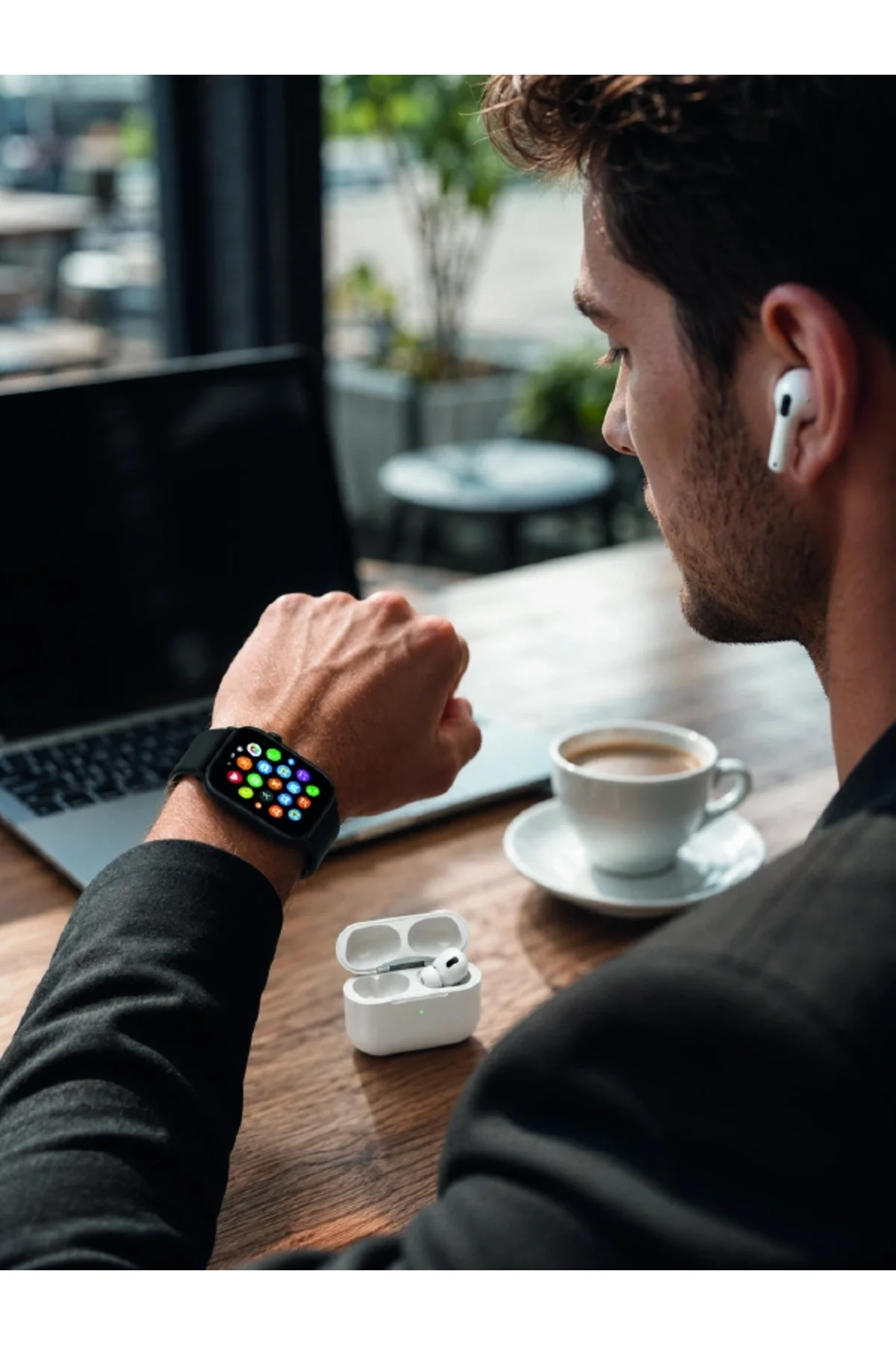 Akıllı Saat, Bluetooth Kulaklık ve 7 Farklı Kordon Tek Kutuda Günlük Kullanım ve Spor İçin Akıllı Saat, Bluetooth Kulaklık ve 7 Farklı Kordon Tek Kutuda Günlük Kullanım ve Spor İçin - Görsel 4