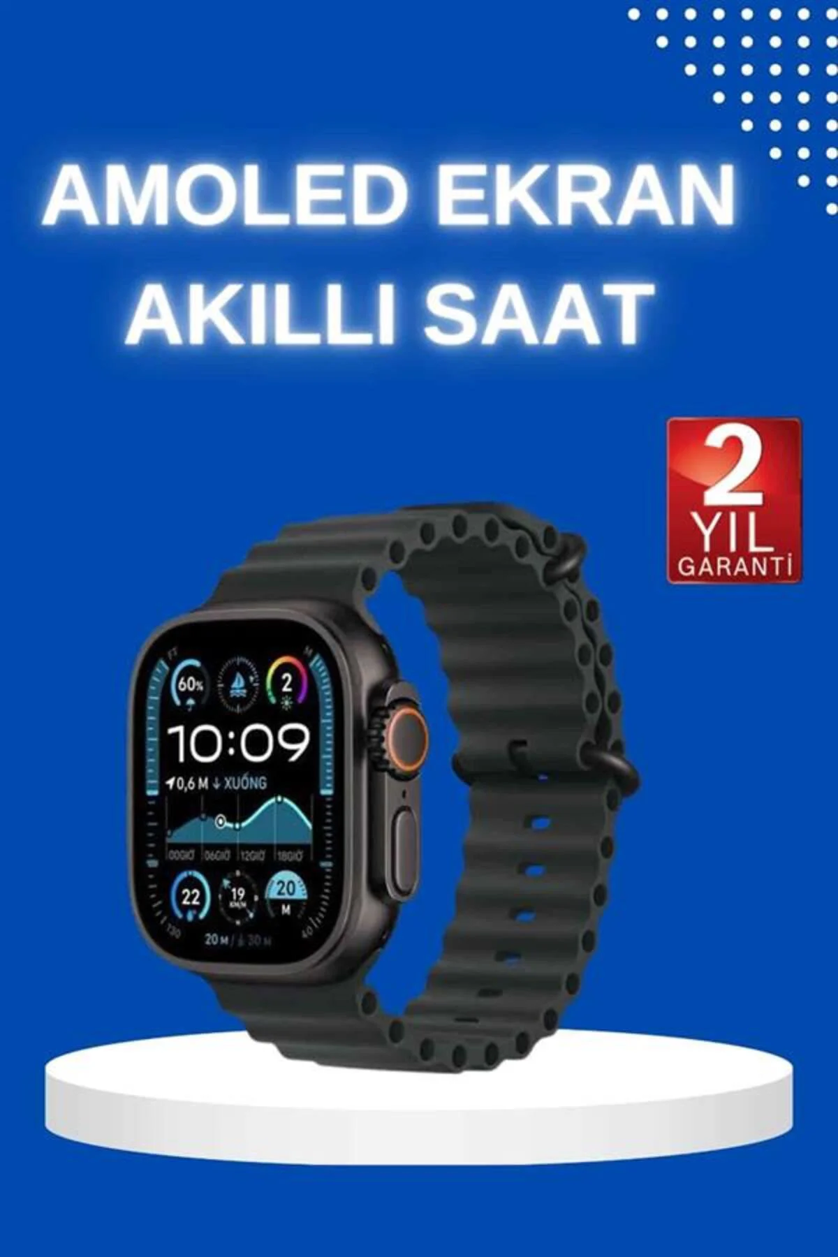 Akıllı Saat Bluetooth Bağlantılı NFC ve GPS Uyumlu Nabız Ölçer Se