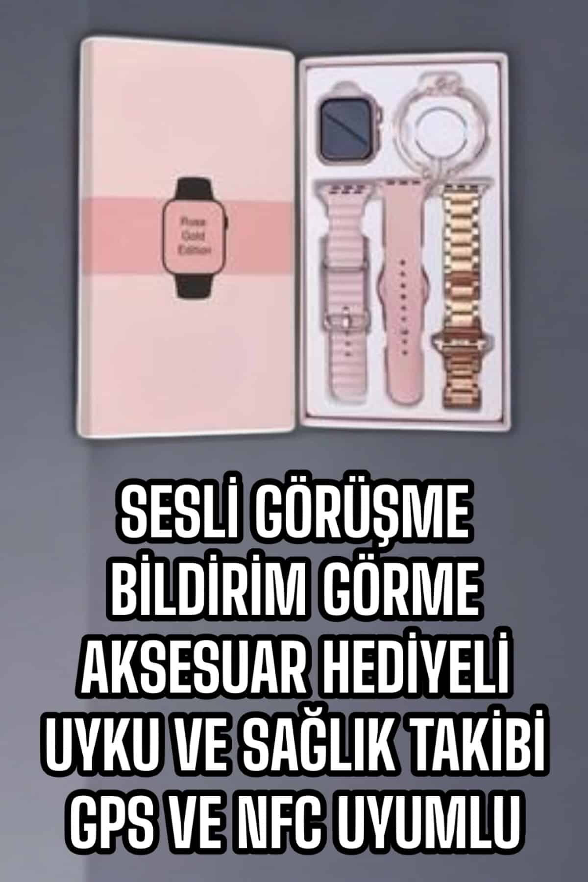 Akıllı Saat Bluetooth Bağlantılı Aksesuar Hediyeli GPS Takibi - L