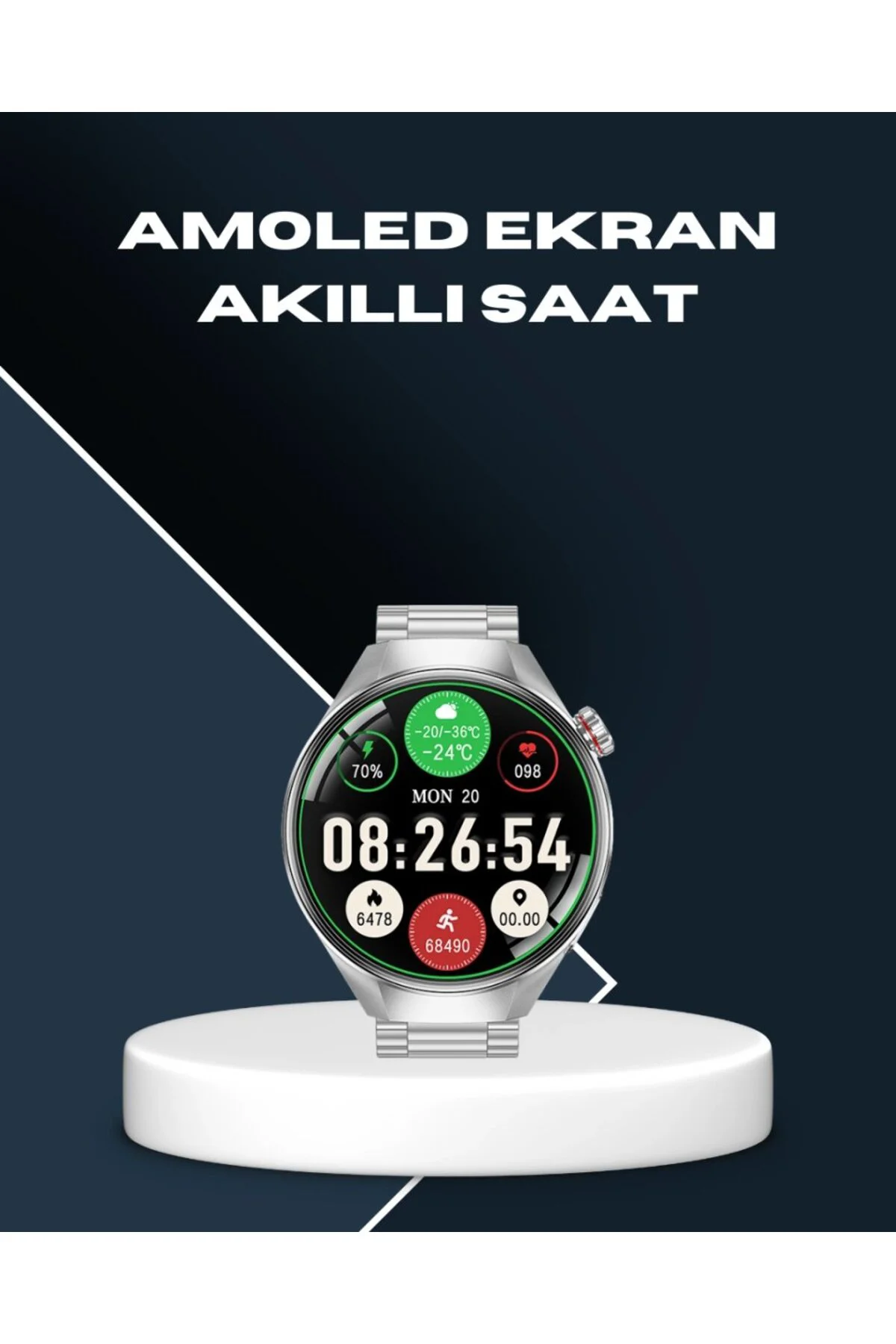 Akıllı Saat Bluetooth Görüşme Destekli – Spor, Sağlık Ve Bildirim