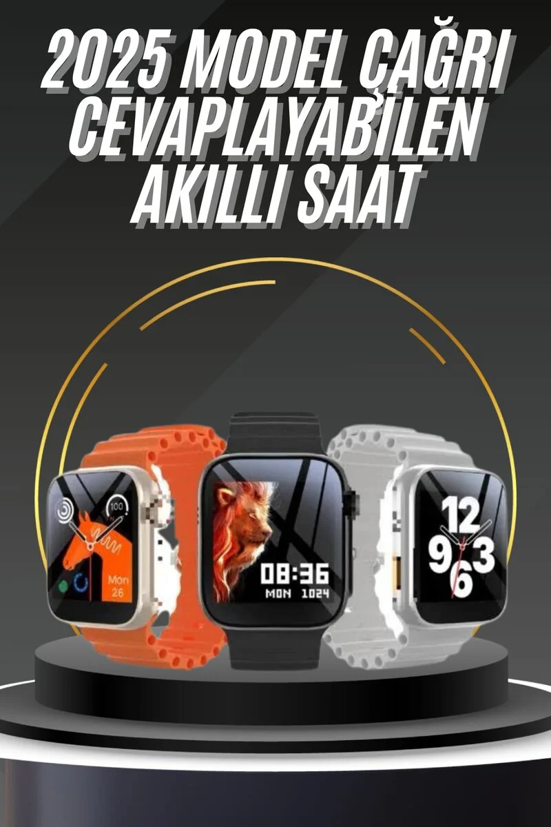 Akıllı Saat - Bluetooth Arama, Uyku Takibi, Kalp Atış Hızı ve Çoklu Spor Modu