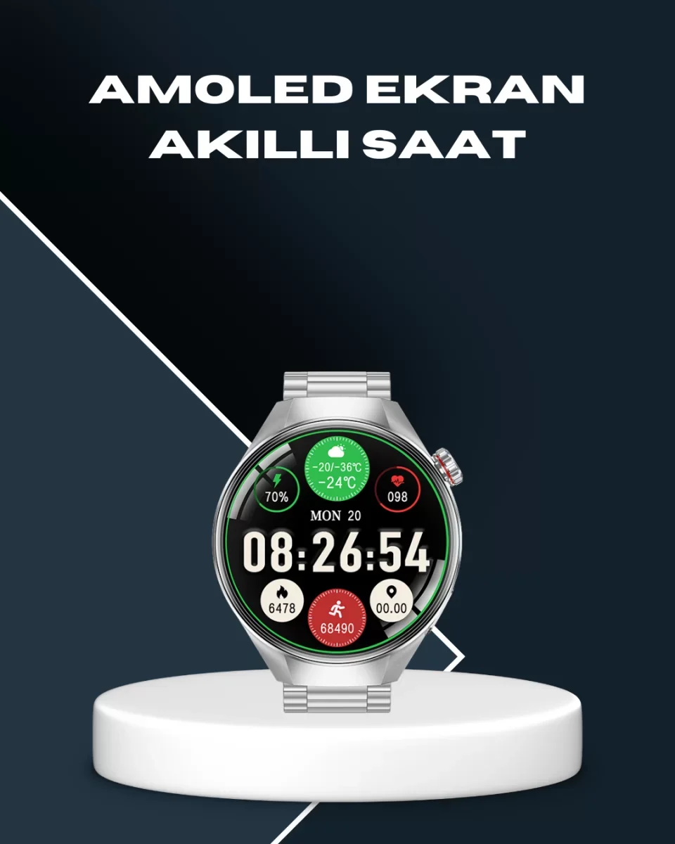 Akıllı Saat Bluetooth Görüşme Destekli – Spor, Sağlık ve Bildirim Özellikli - Lisinya