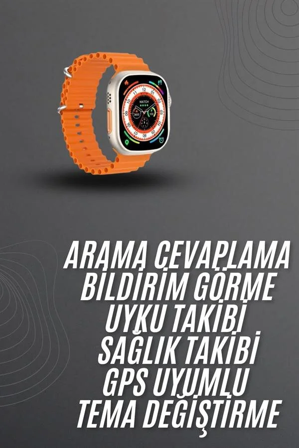 Akıllı Saat Bluetooth Nabız Takibi Arama Cevaplayan Bildirim Görme - Yeni Nesil