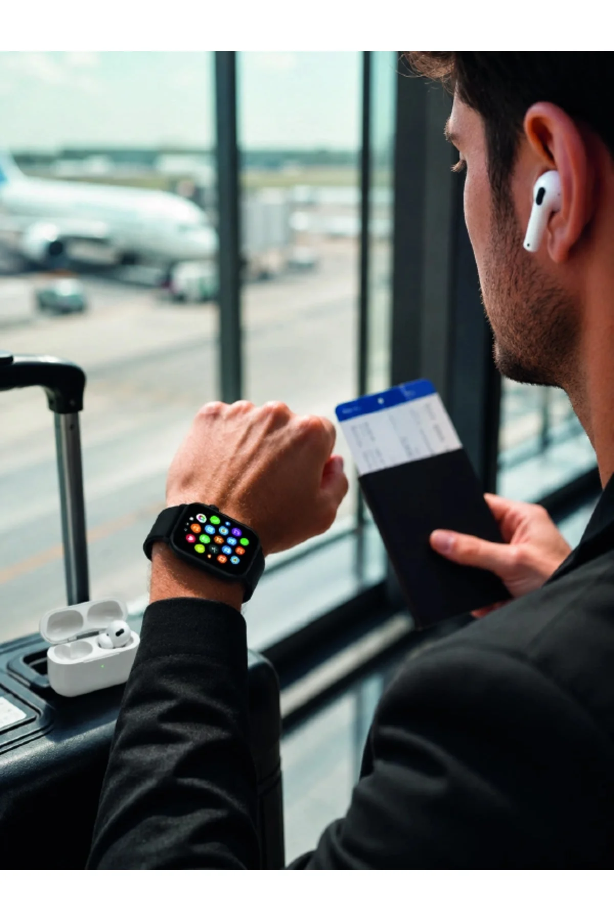 Akıllı Saat, Bluetooth Kulaklık ve 7 Farklı Kordon Tek Kutuda Günlük Kullanım ve Spor İçin Akıllı Saat, Bluetooth Kulaklık ve 7 Farklı Kordon Tek Kutuda Günlük Kullanım ve Spor İçin - Görsel 5