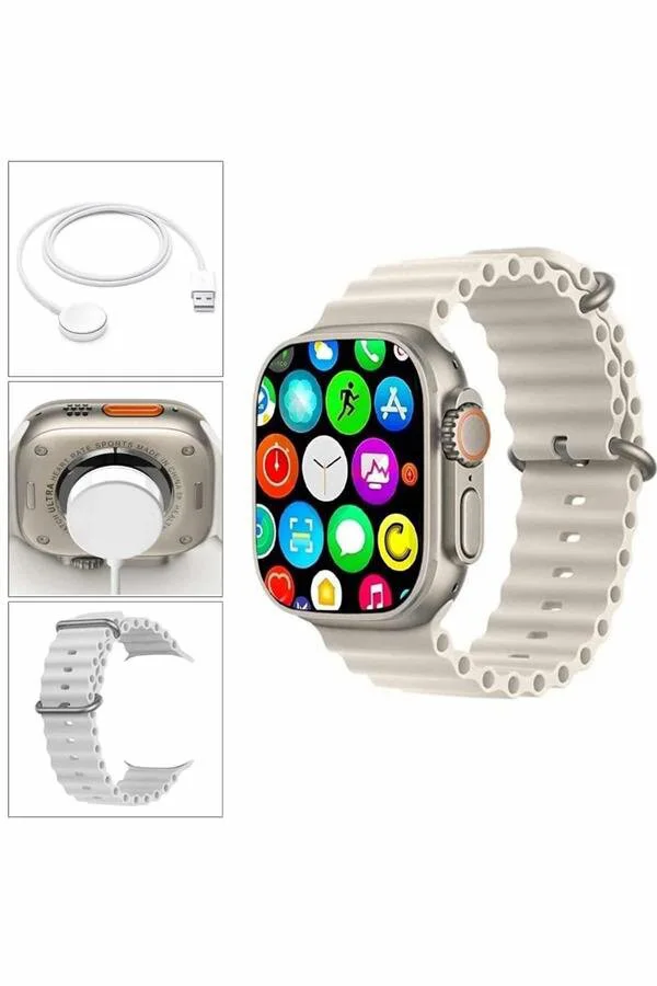 Akıllı Saat Bluetooth Bağlantılı Amoled Ekran 49 MM Kordon ve Kayış