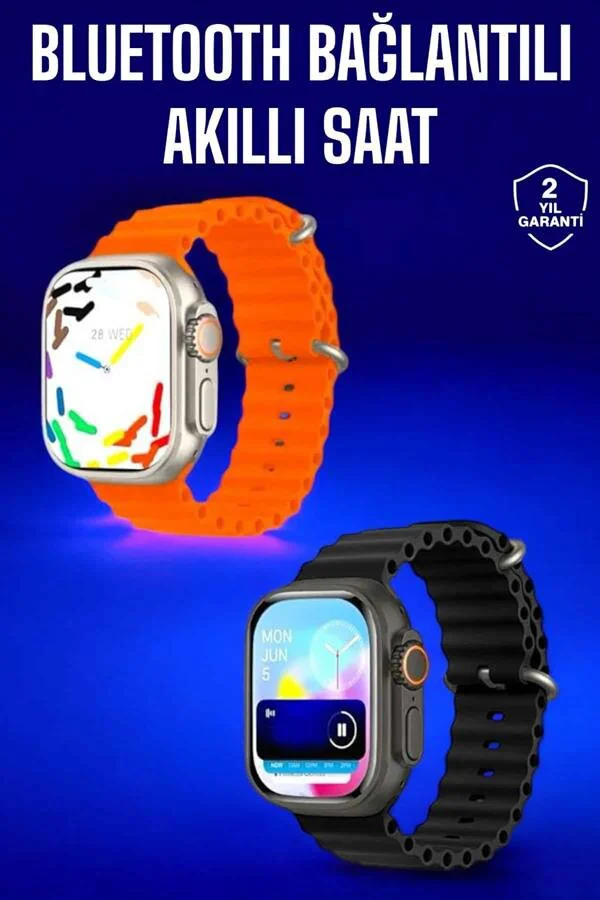 Akıllı Saat Bluetooth Nabız Takibi Arama Cevaplayan Bildirim Görme - Yeni Nesil