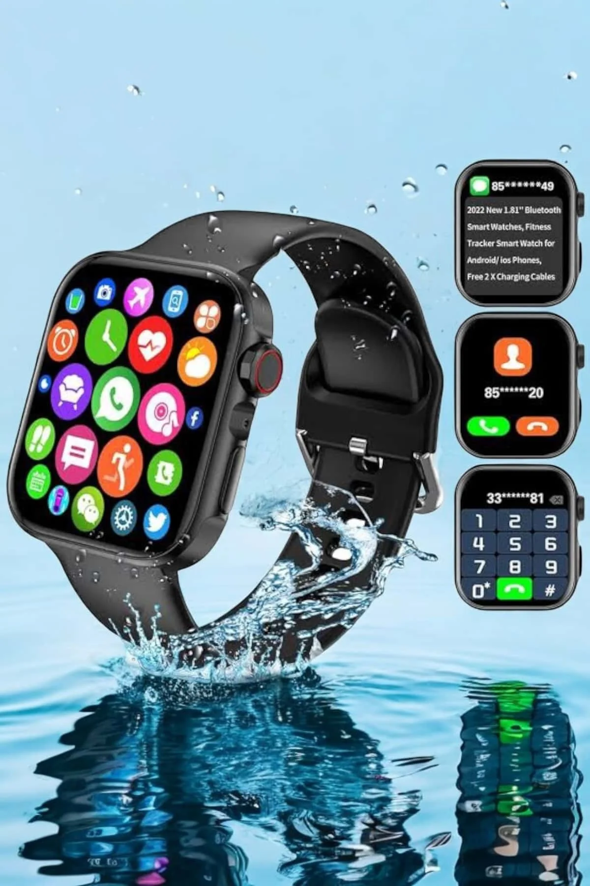 Akıllı Saat Bluetooth Bağlantı ve 24 Saat Sağlık İzleme GPS Arama Cevaplama Akıllı Saat Bluetooth Bağlantı ve 24 Saat Sağlık İzleme GPS Arama Cevaplama - Görsel 5