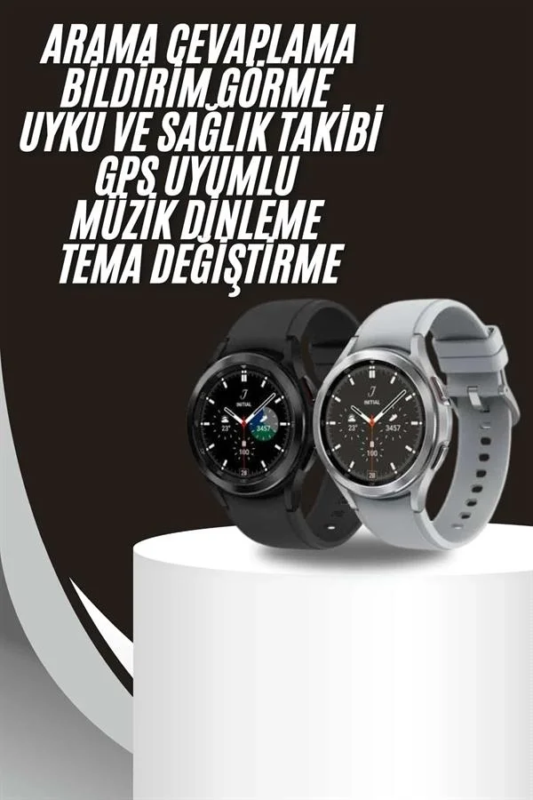 Akıllı Saat Bluetooth Bağlantılı Yuvarlak Ekran Plastik Kordonlu Akıllı Saat Bluetooth Bağlantılı Yuvarlak Ekran Plastik Kordonlu