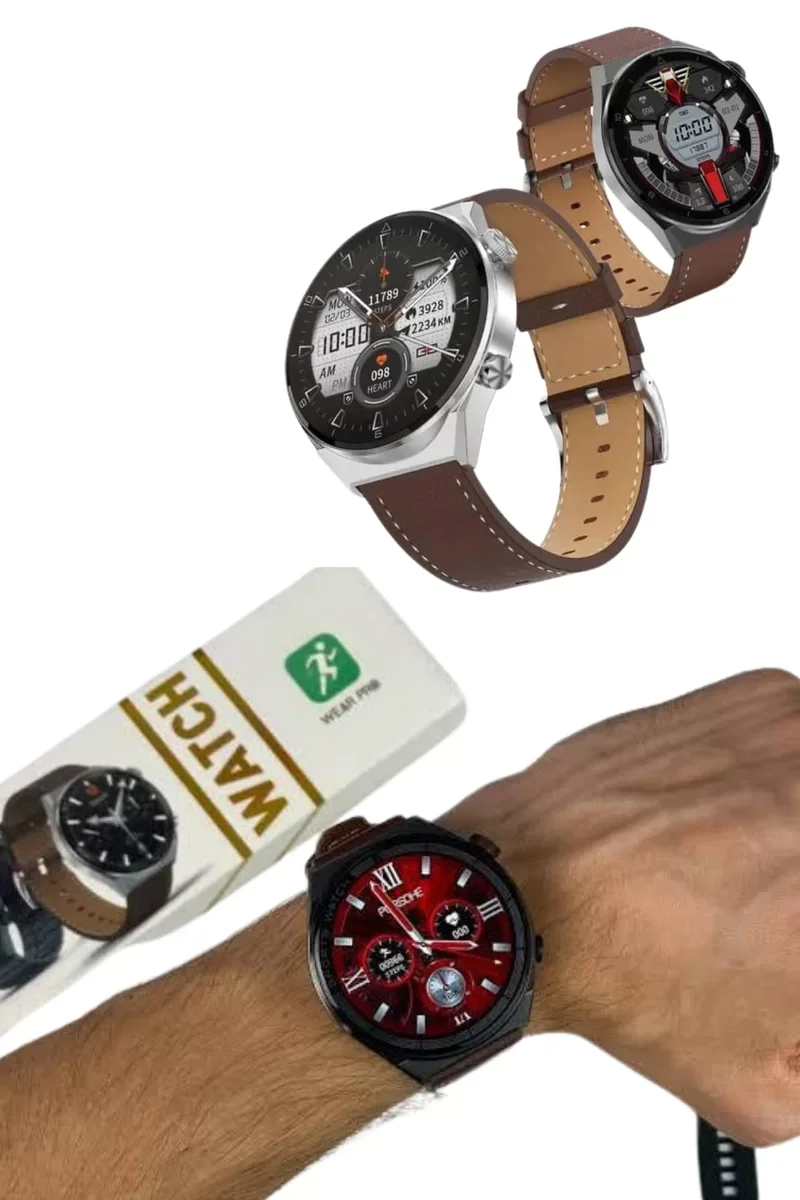 Akıllı Saat Çelik Kordon Çağrı Cevaplama Amoled Ekran Titreşimli Uyku ve Sağlık Takibi Yeni Nesil