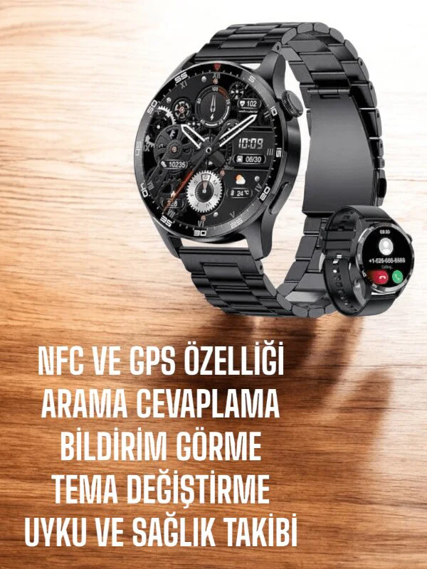 Akıllı Saat: Çift Kordonlu Uyku İzleyici, Spor Modları ve Sağlık Takibi