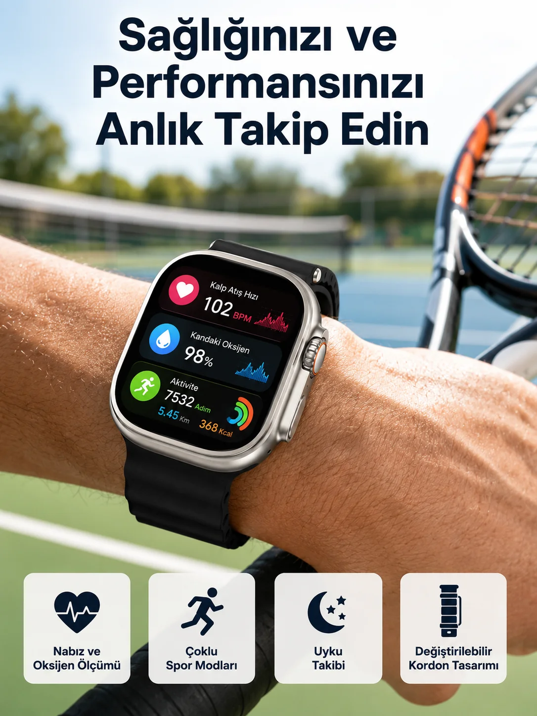 Akıllı Saat Çok Fonksiyonlu Unısex Sosyal Medya Girişli Bluetooth Bağlantılı Akıllı Saat Çok Fonksiyonlu Unısex Sosyal Medya Girişli Bluetooth Bağlantılı