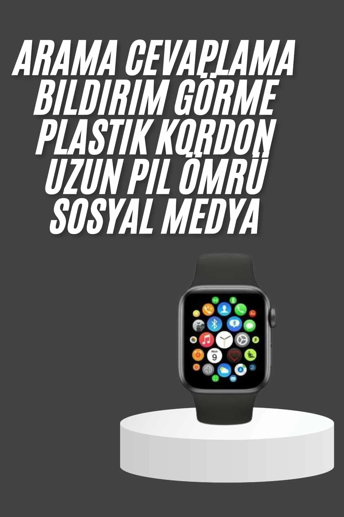 Akıllı Saat Çok Fonksiyonlu Uyku Takibi Adımsayar Nabız Ölçer Ara