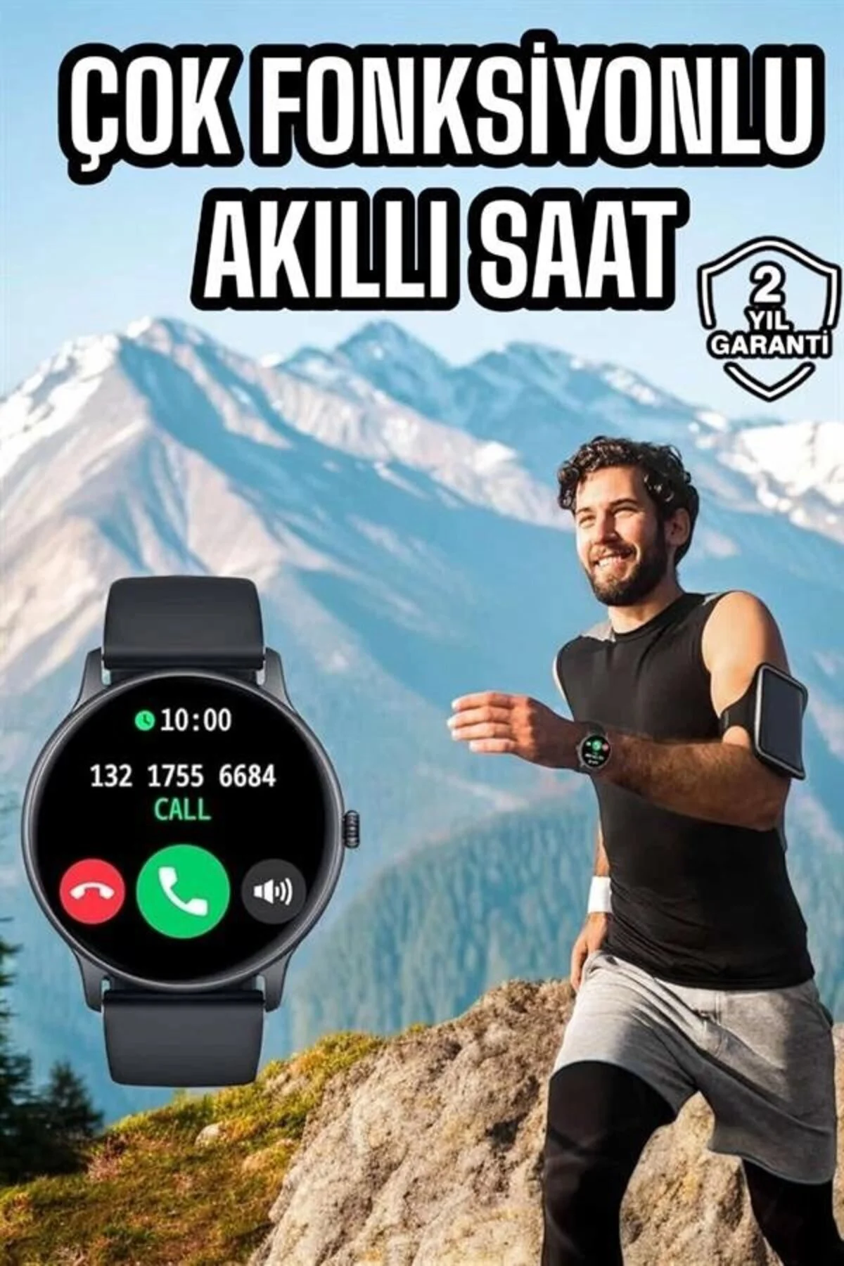 Akıllı Saat Çok Fonksiyonlu Sesli Görüşme Nfc Uyumlu Amoled Ekran
